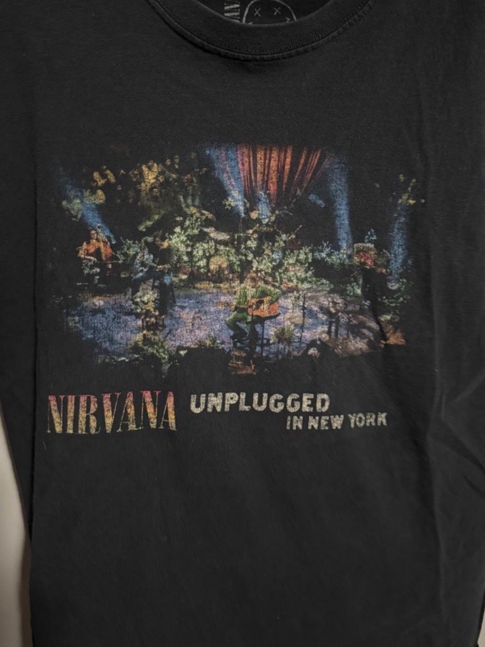 Nirvana Unplugged In New York Black Band Tee